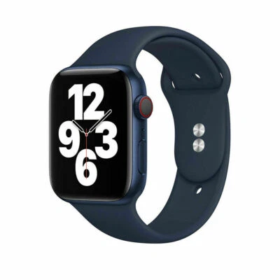 $5.49 • Buy For Apple Watch Series 7 6 5 4 SE Sport Silicone Band Strap 38/40/42/44mm IWatch