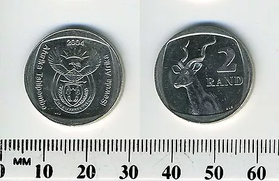 South Africa 2004 - 2 Rand Nickel Plated Copper Coin - Greater Kudu  • $1