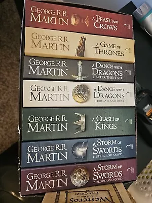 Game Of Thrones : A Song Of Ice And Fire 7 Books Box Set By George R R Martin • $10