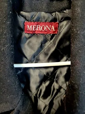 Women's Merona XL Black Wool Coat Jacket • $27