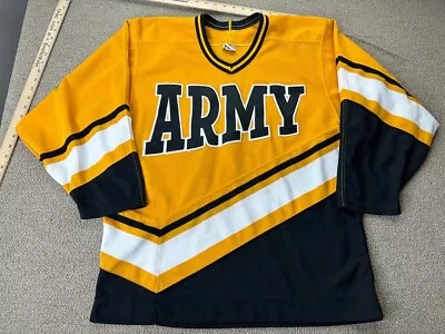 Army Black Knights Hockey Jersey M Cadets US Military Academy West Point VTG • $139.99