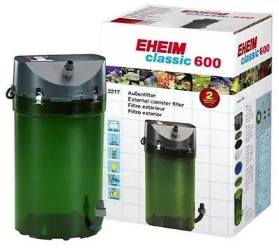 Eheim Classic 600 Plus External Power Filter 2217 + Media Fish Tank Aquarium • £168.99