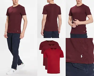 £74.41 • Buy Polo Ralph Lauren 3 Fold Pack Cotton Soft Shirt Slim Fit T-Shirt Fringe Top M
