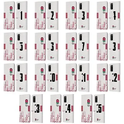 England Rugby Union 2022/23 Players Home Kit Leather Book Case For Samsung 1 • £19.95