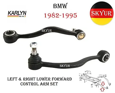 Front Suspension Lower Left & Right Control Arm Set For BMW E24 E28 E32 E34 • $133.33