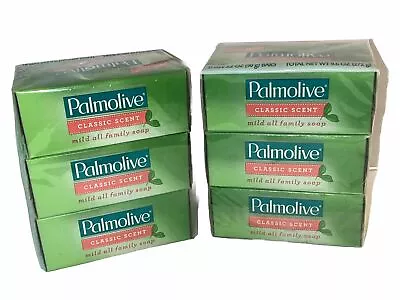 Vintage Palmolive Bar Soap Classic Scent Mild All Family Soap 3.2oz 6 Pack • £23.62