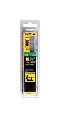 £7.40 • Buy Stanley SWKBN625S 5/8  15mm 18GA Brad Nails, 1,000 Pack