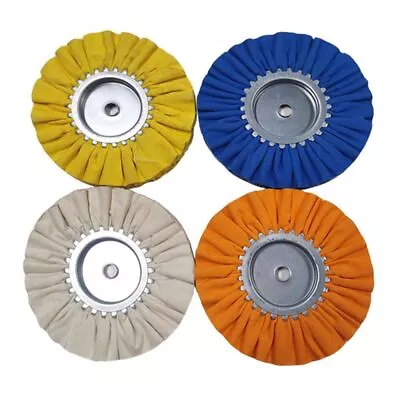 4Pcs 12 Ply Aluminum Polishing Wheel Buffing Pads Kit Angle Grinder • $84.29