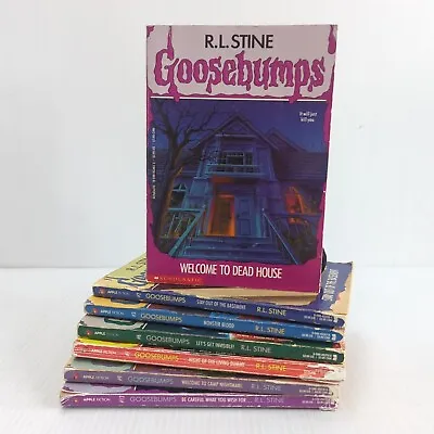 Goosebumps Vintage Paperback Book Lot Bundle X 7 RL Stine YA Horror 1992-1993 • $30