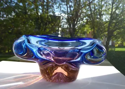 Vintage Murano Seguso Sommerso Art Glass Bowl • £30