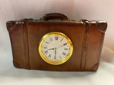 Vintage Miniature Circa Quartz Gold Design Desk Clock Untested Collectable • $19.99
