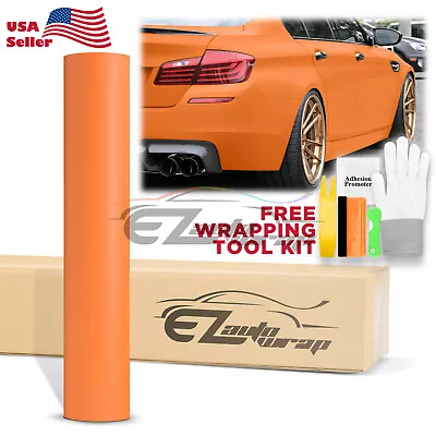 Premium Matte Flat Orange Vinyl Car Wrap Sticker Decal Sheet Film Bubble Free • $7.95