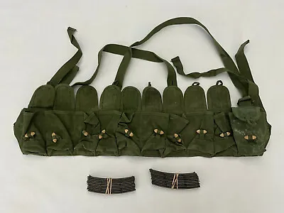 Military Surplus Chinese SKS Type 56 Chest Rig Bandolier Pouch 20 Stripper Clips • $34.99