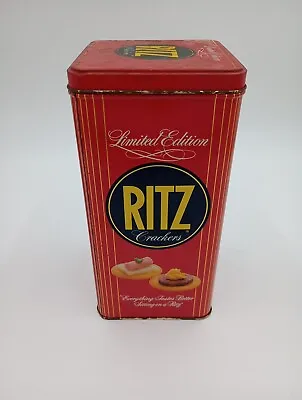 Vintage RITZ Crackers Limited Edition 16 Oz Size Tin With Lid 1986 • $7.99