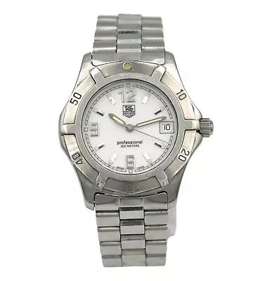 Vintage Ladies Tag Heuer Professional Date Wn1111 Wristwatch Stainless Steel Box • $93