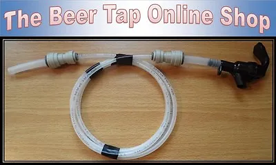 Party Tap + 3m Of 3/16 Beer Line For Keg Couplers With A 3/8  Push-fit Connector • £12.50