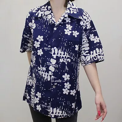 Vintage 60s Hawaiian Shirt By Ui Maikai Made In Hawaii 100% Cotton • $53