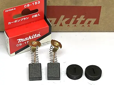 Genuine Makita Brushes +Caps Mitre Saw Carbon LS1214 LS1216 LS1219 LS1019 LH1040 • £10.86