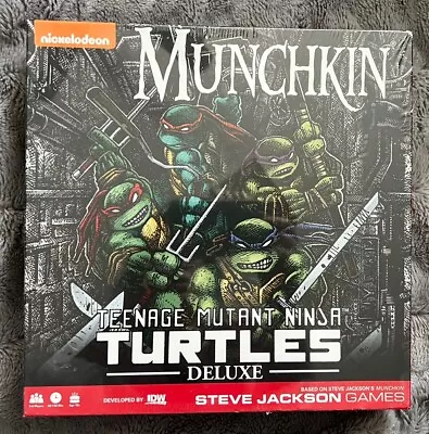 Munchkin Teenage Mutant Ninja Turtles TMNT Deluxe Board Game BRAND NEW SEALED • $54.99