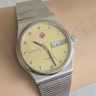 Vintage RADO Voyager Men's Automatic Watch ETA 2836 25Jewels Swiss 1970s • $185