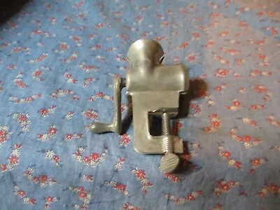 Old Childs Clamp On Metal Meat Grinder  3 3/8 Inch High • $12.99