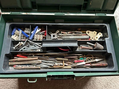 Old Tool Box - Job Lot Of Bits & Bobs Screws Etc Booklet - Used • £14.99