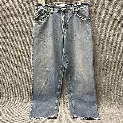 VTG Levi's SilverTab Baggy Jeans Men's 33x32 (34x31.5) Blue Denim • $62.85