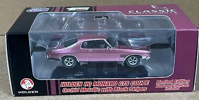 Classic Carlectables 1:43Holden HQ Monaro GTS Sedan Orchid Metallic & Black NEW • $99