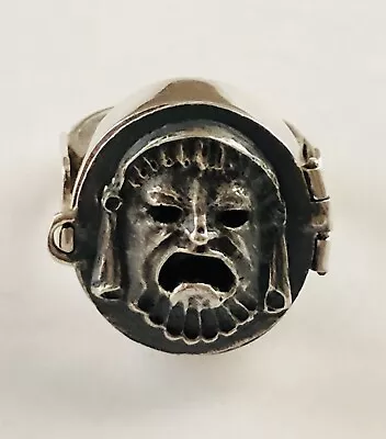 Vintage Signed 925 Z37 Mexican Mayan Aztec Poison Ring Size 8 • $100