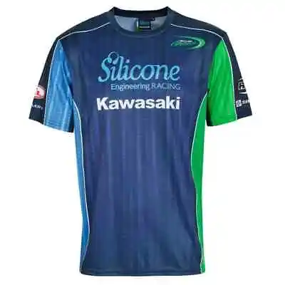 Official Silicone Racing Kawasaki All Over Print T Shirt Adult Mens - 19SK-AOPT • £24.99