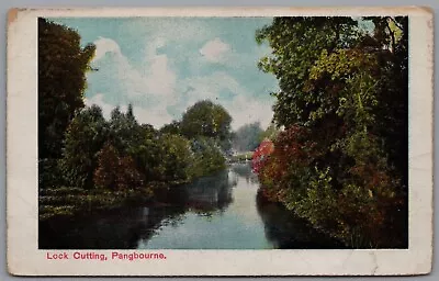 Lock Cutting Pangbourne Berkshire England Vintage Postcard • £5