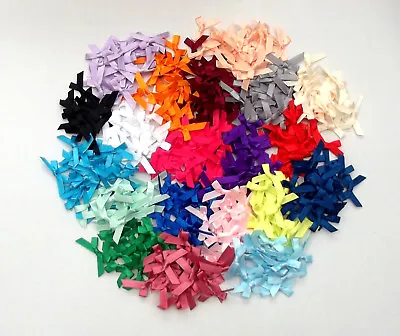 £2.50 • Buy Satin Ribbon Bows Wedding Craft 7mm Pk 20/50/100 Colours/Mixed & Matching Ribbon
