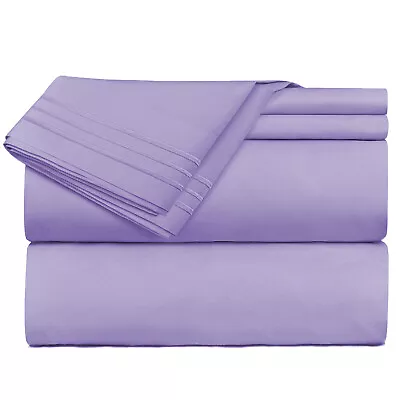 1800 Queen Or King Bed Sheets Ultra Soft Microfiber Deep Pocket 4 Pc Sheet Set • $14.99