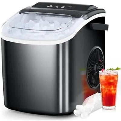 Portable  Ice Maker Machine Countertop 26.5Lbs/24H W/ Scoop Self-Cleaning • $157.65