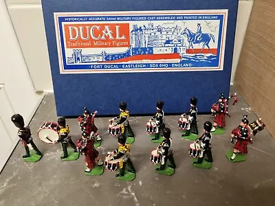 Vintage Ducal Military Figures Royal Scots Fusiliers 1937  Band Toy Soldiers • £119.99