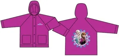 NEW Disney Girls Frozen Hooded Size XL  AGES 7-8 Rain Coat Jacket FREE SHIPPING • $15