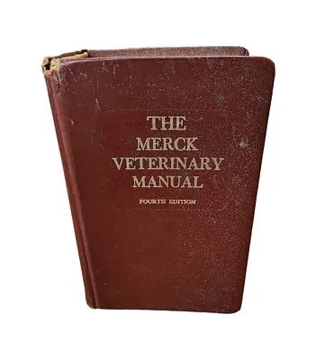 The Merck Veterinary Manual 1973 Hardcover 4th Edition Thumb-Index Animal Care • $7.36