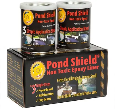 Pond Armor SKU-SKYBLUE-QT-R Non-Toxic Pond Shield Epoxy Paint  48 Fl Oz Sky Bl • $77.99