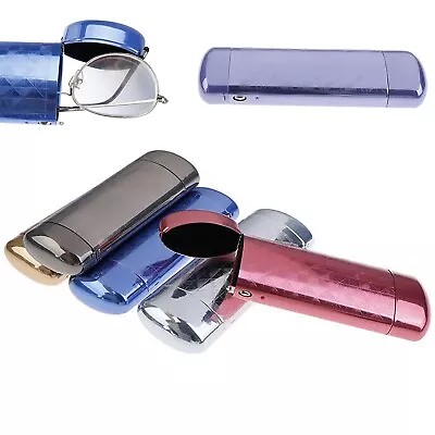 Hard Metal Glasses Spectacle Storage Aluminum Sunglasses Case Protector Box • £4.79