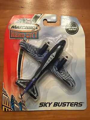 Matchbox Hero-City Sky Busters Blue Airliner 2003 Die Cast Metal • $26.95