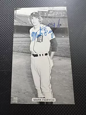 Mark Fidrych Detroit Tigers Autographed JD McCarthy Postcard Auto JSA COA • $45