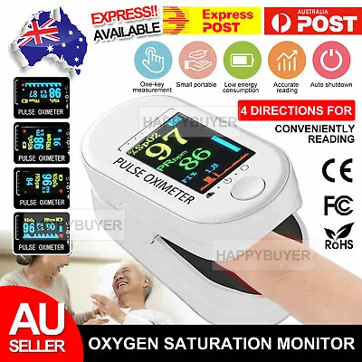 Oximeter Oxygen Saturation Monitor Digital Finger Pulse Home SpO2 Oxymeter • $13.95