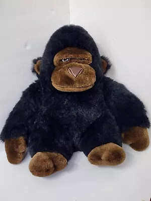 Realistic Gorilla Plush Black Brown Monkey Stuffed Animal Toy • $30