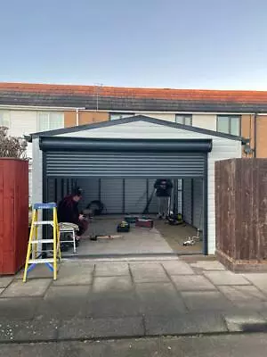 £6900 • Buy A Metal Garage  13 X 20ft ( 4x6m) Roller Gate. Steel Shed Motorbike Storage.U.K