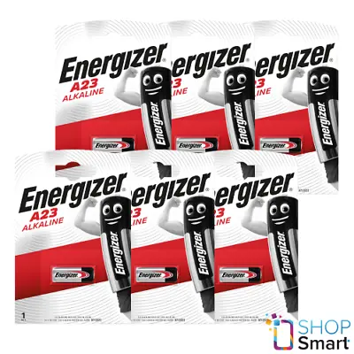 £9.04 • Buy 6 Energizer Alkaline A23 Batteries 12v Gp23 Ak23a L1028 Lr2 Exp 2021 1bl New