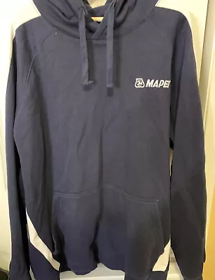 Mapei Cycling Embroidered Hoodie Jacket Mens Sz 5 XL Blue • $25.73