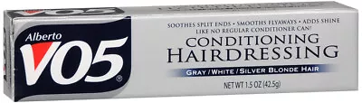 Alberto VO5 Conditioning Hairdressing Gray White Silver & Blonde Hair 1.5 Oz • $10.76