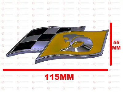 $25.99 • Buy Yellow HSV Racing Flag Badge Emblem Holden Commodore  V8 SV6 SS SV8 GTS R8 Maloo