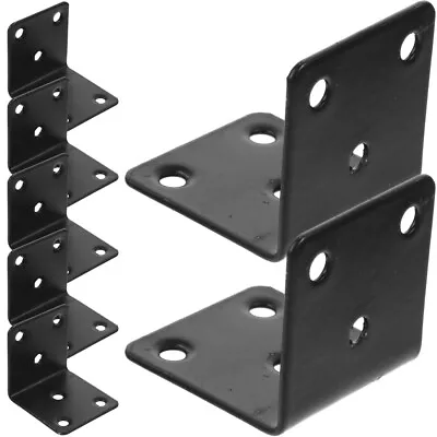  10 Pcs Black Shelf Bracket Shelves Supporter Chair Partition • £13.69