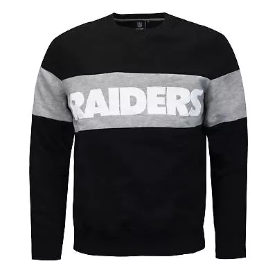 Fanatics Mens Oakland Raiders Pannelled Sweatshirt NFL Jumper 1573MBLK1LWORA • $89.30